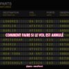 comment faire si le vol est annulé ?